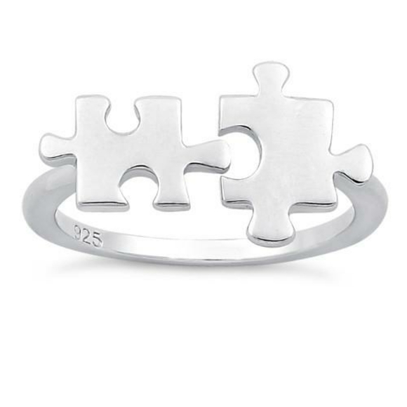Sterling silver 925 puzzle adjustable ring - Picture 3 of 4